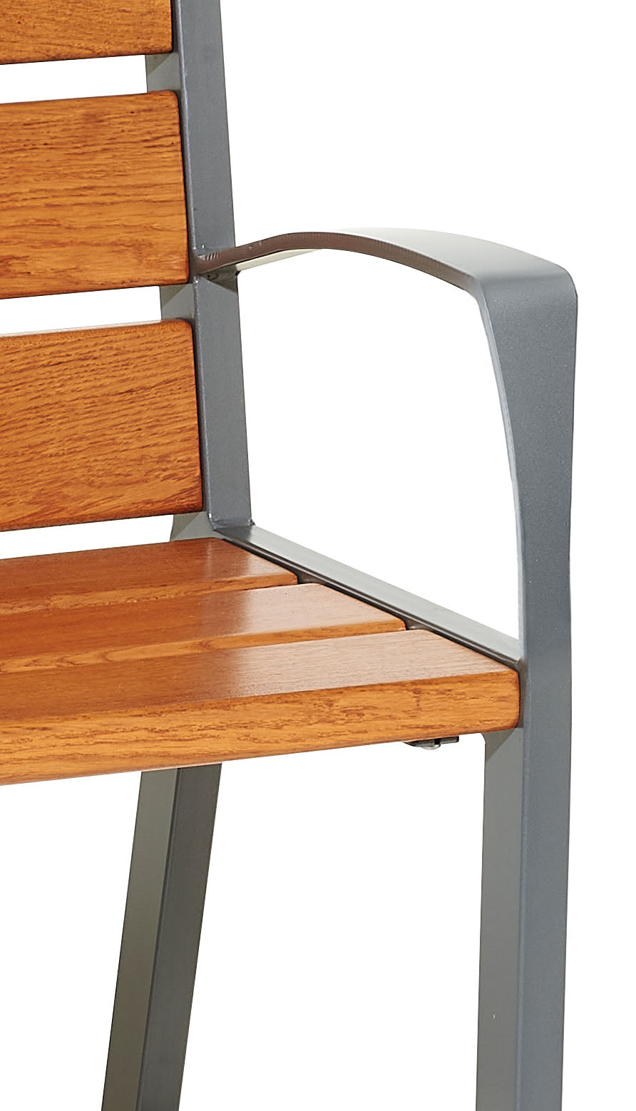 Silaos Chair (Steel and Wood) - 600mm wide