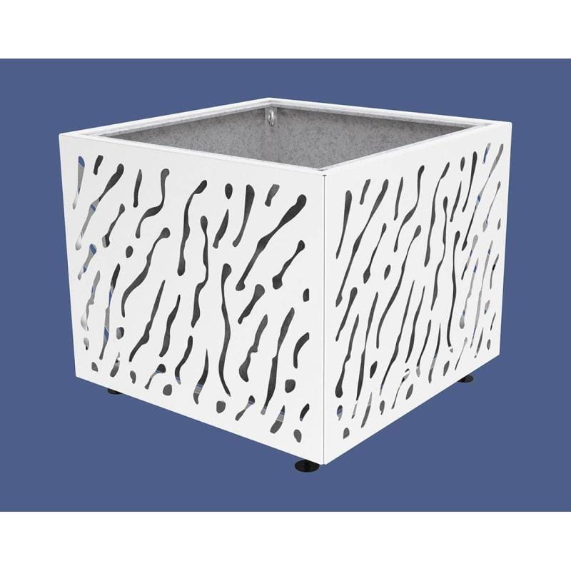 Cityscape Direct Venice Planter 1145 x 1145 x 960mm high / White (RAL 9010) / With inserts for use with lifting rings