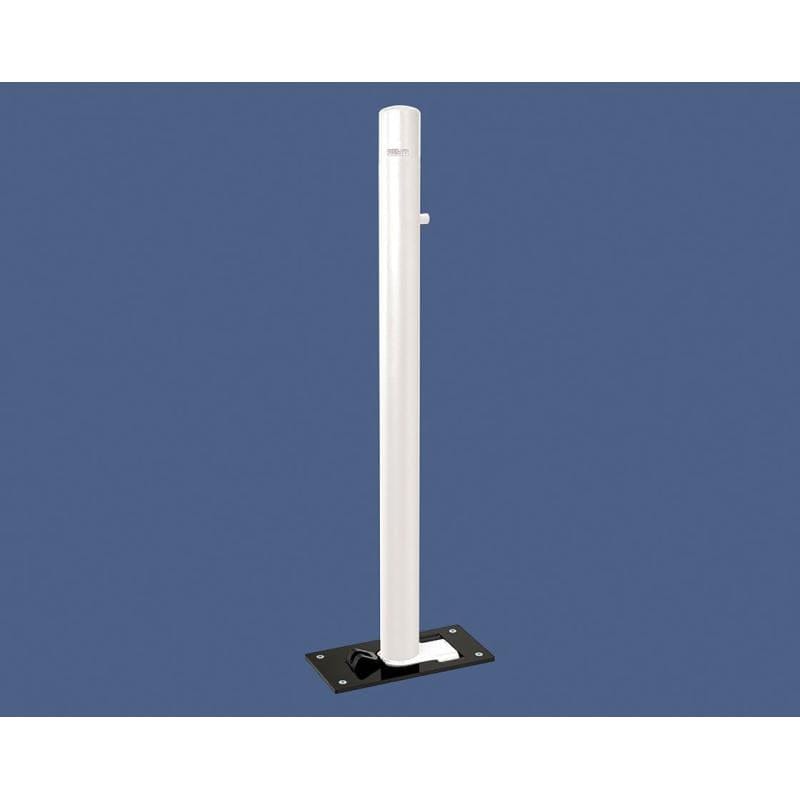 Cityscape Direct Dome Top Folding Bollard 76mm diameter / White (RAL 9010)