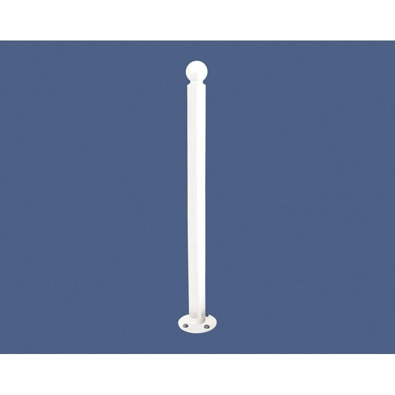 Cityscape Direct Province Sphere Inclining 'Impact' Bollard 76mm diameter / White (RAL 9010)