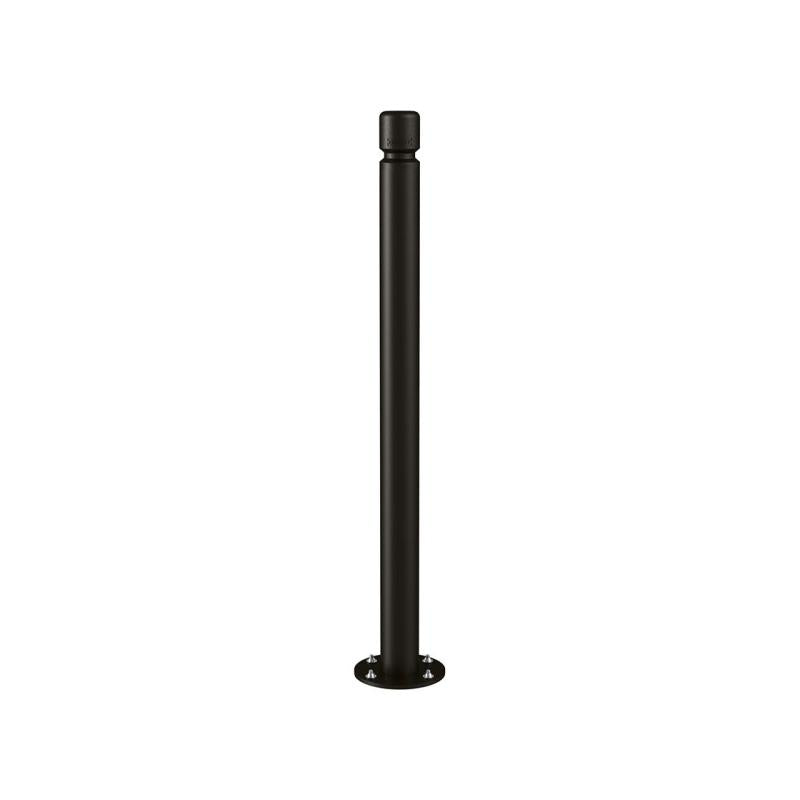 Agglo Inclining Bollard Black