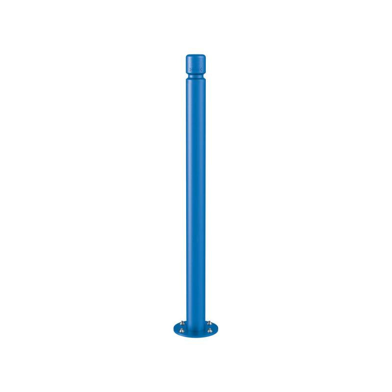 Agglo Inclining Bollard Blue