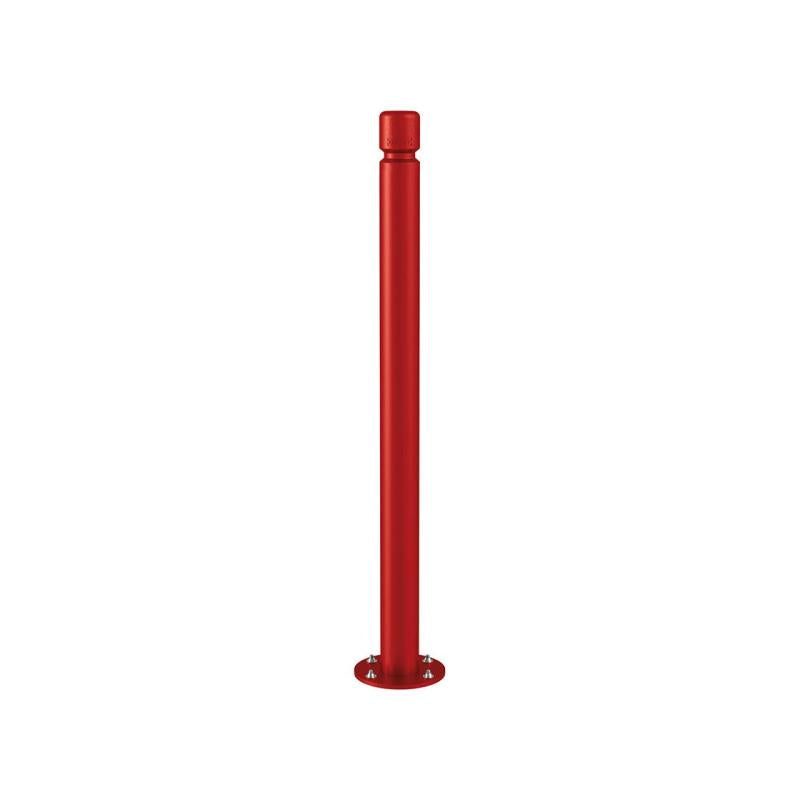 Agglo Inclining Bollard Burgundy