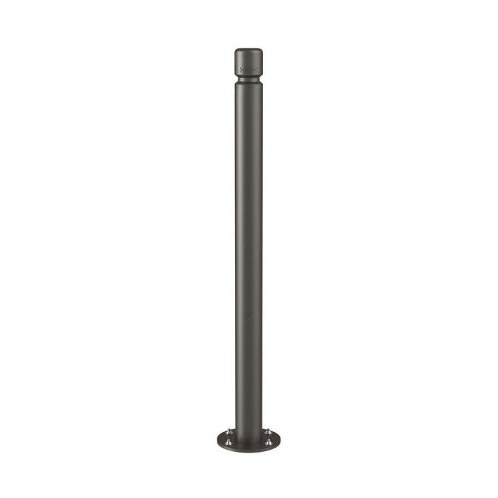 Agglo Inclining Bollard in Grey