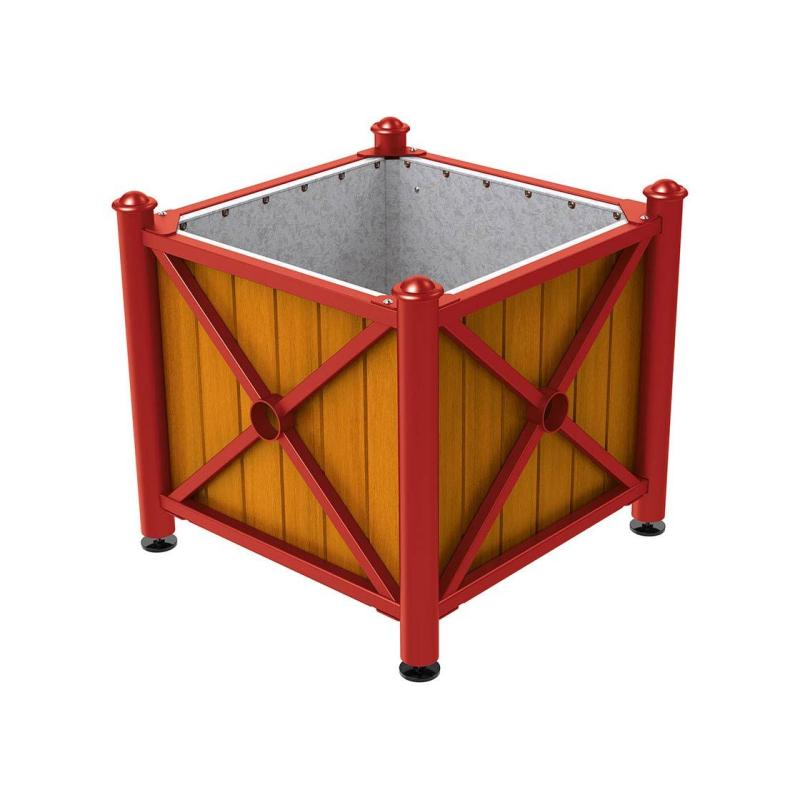 Province Agora Planter (Steel and Wood)