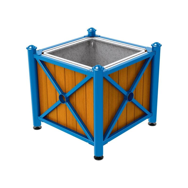 Province Agora Planter (Steel and Wood)