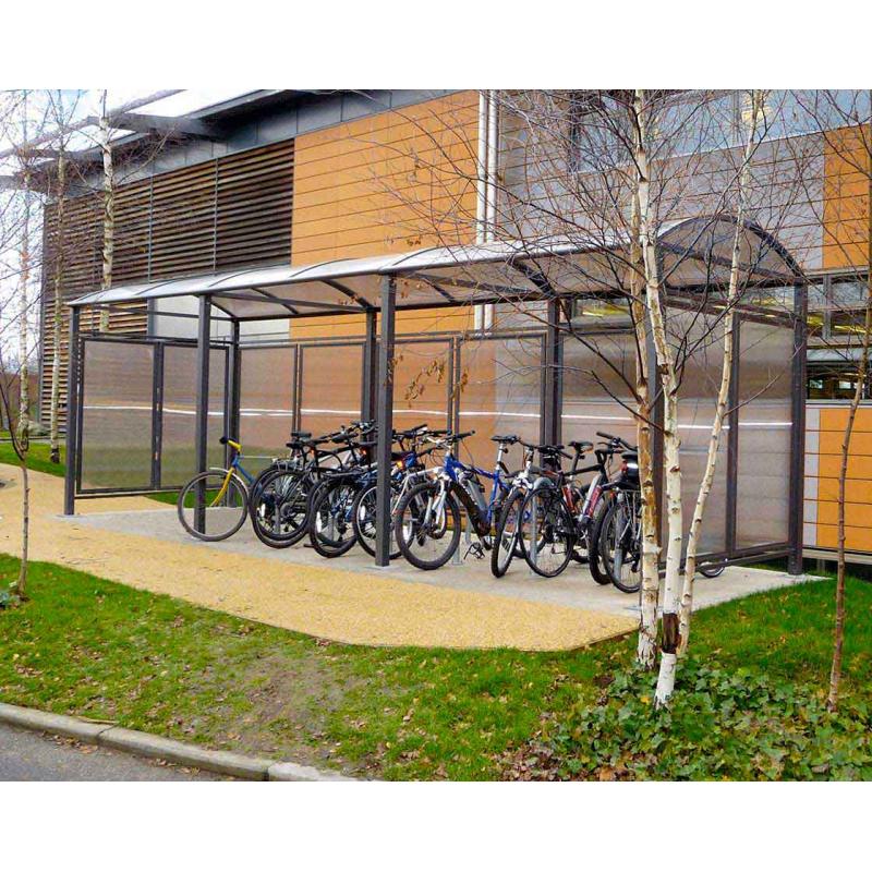 Barrel Roof Bicycle Shelter