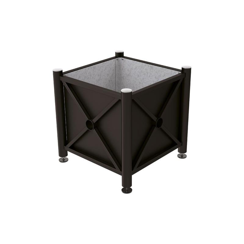 Province Brushed Steel Planter (Steel)