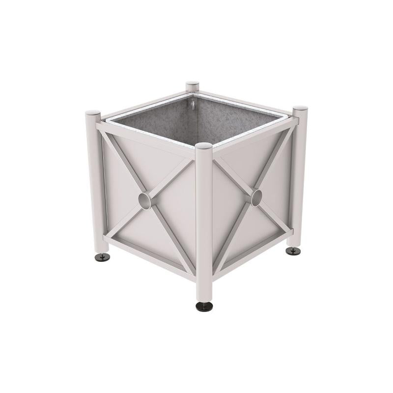 Province Brushed Steel Planter (Steel)