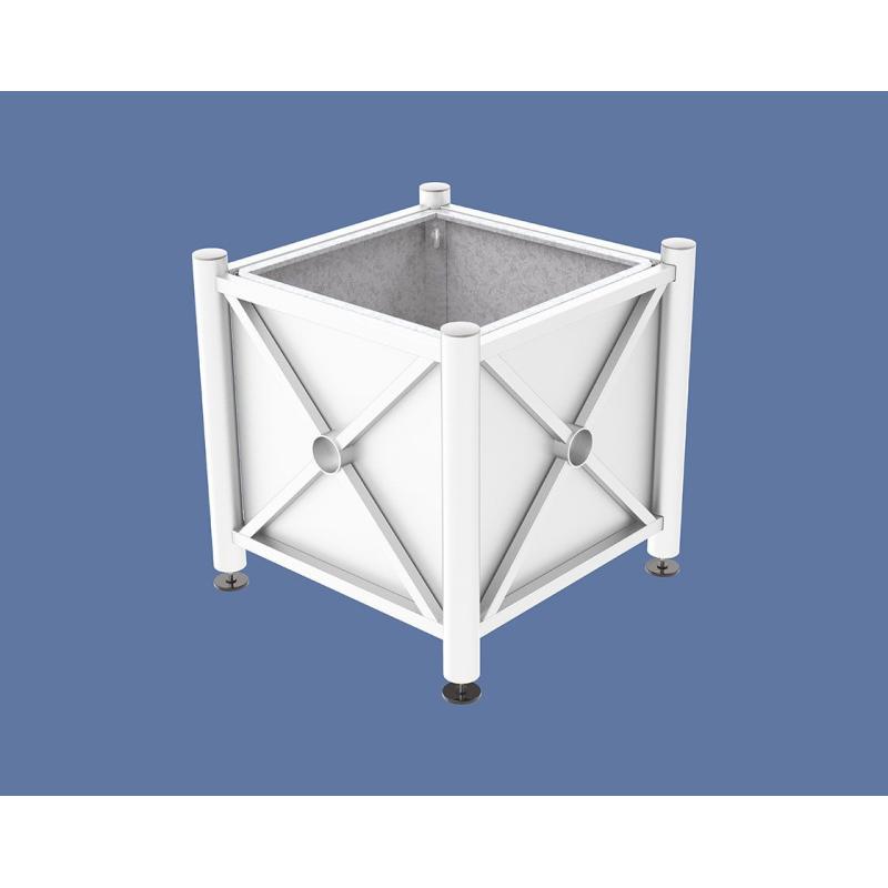 Province Brushed Steel Planter (Steel)