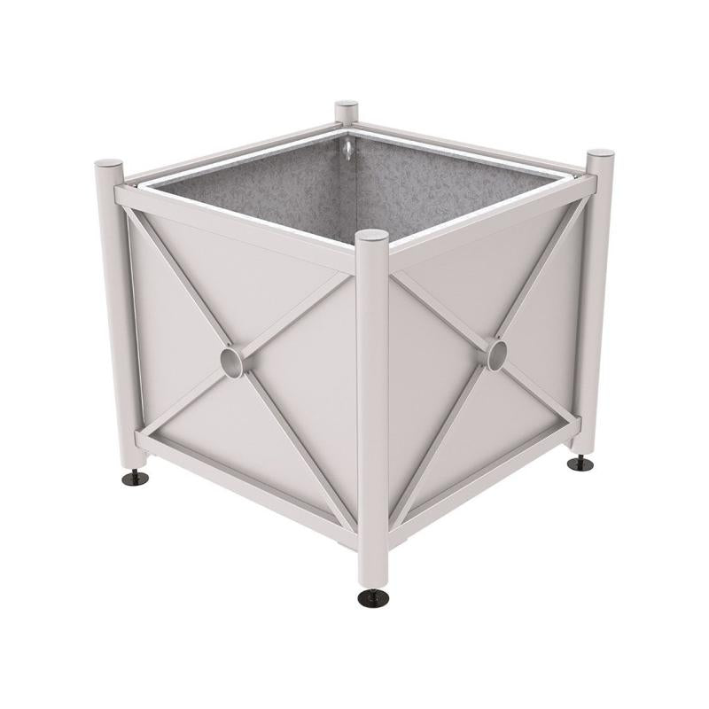 Province Brushed Steel Planter (Steel)