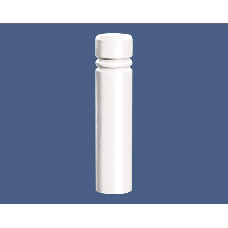 Province City Large Steel Bollard in White