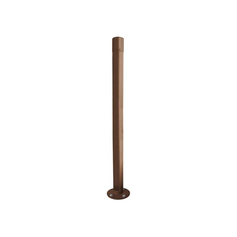 Dome Top Inclining Bollard Brown