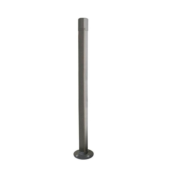 Dome Top Inclining Bollard Grey