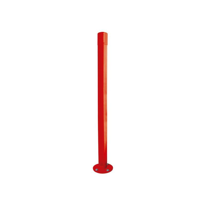 Dome Top Inclining Bollard Red