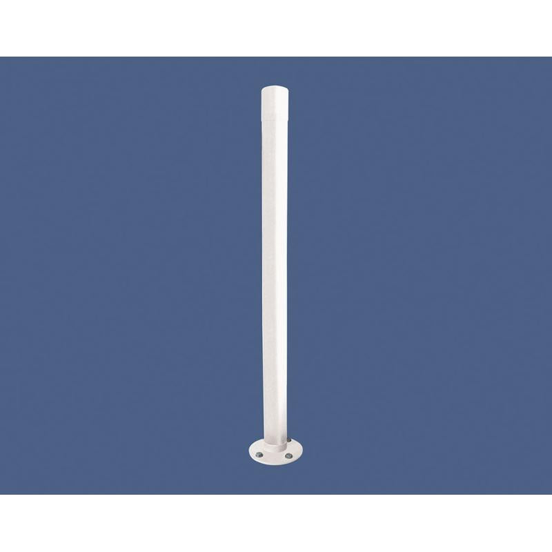 Dome Top Inclining Bollard White