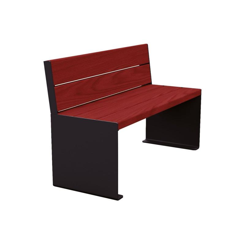 Kube Seat (Steel and Wood)