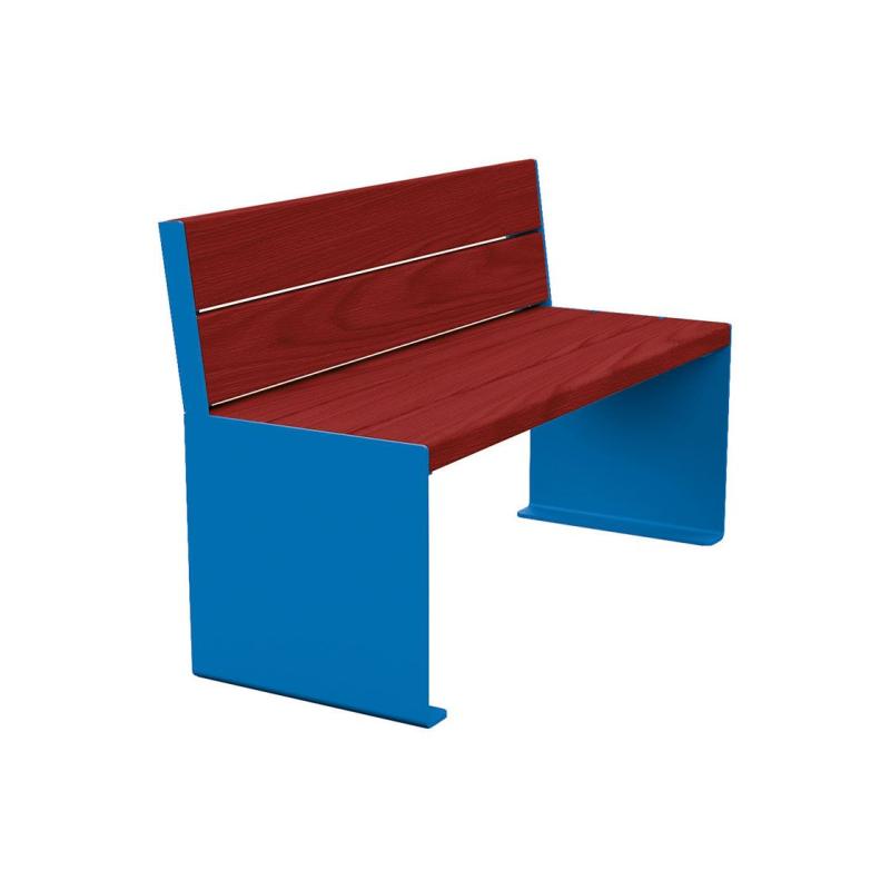 Kube Seat (Steel and Wood)