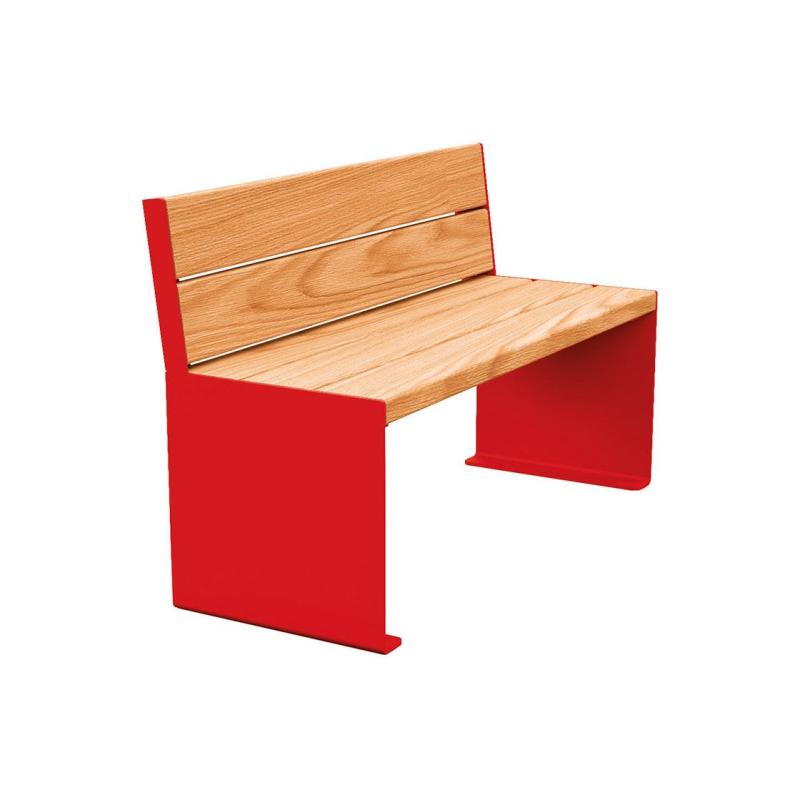 Kube Seat (Steel and Wood)