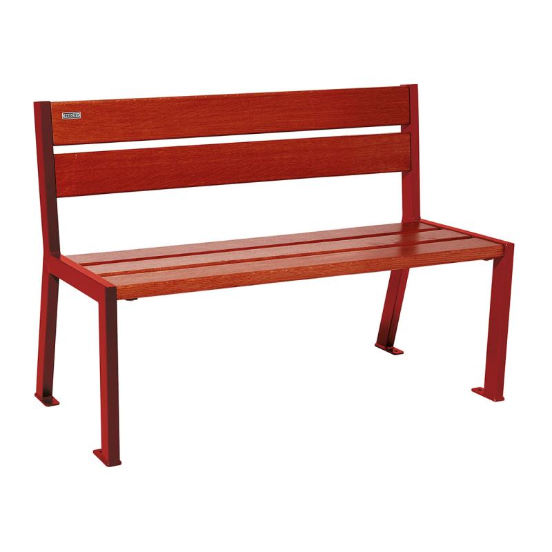 Silaos Seat (Steel and Wood) - 1200mm wide