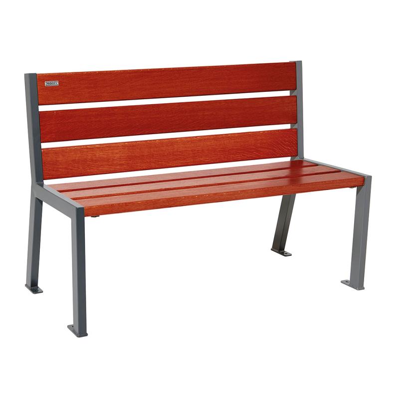 Silaos Seat (Steel and Wood) - 1200mm wide