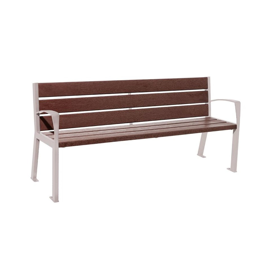 Silaos Seat (Steel and Recycled Plastic) - 1800mm wide