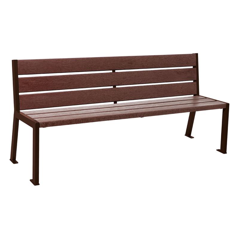 Silaos Seat (Steel and Recycled Plastic) - 1800mm wide