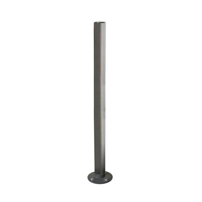 Stainless Steel Inclining Bollard in Grey