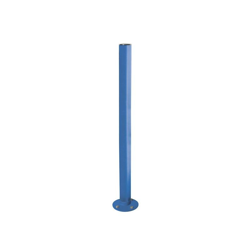 Stainless Steel Inclining Bollard in Blue