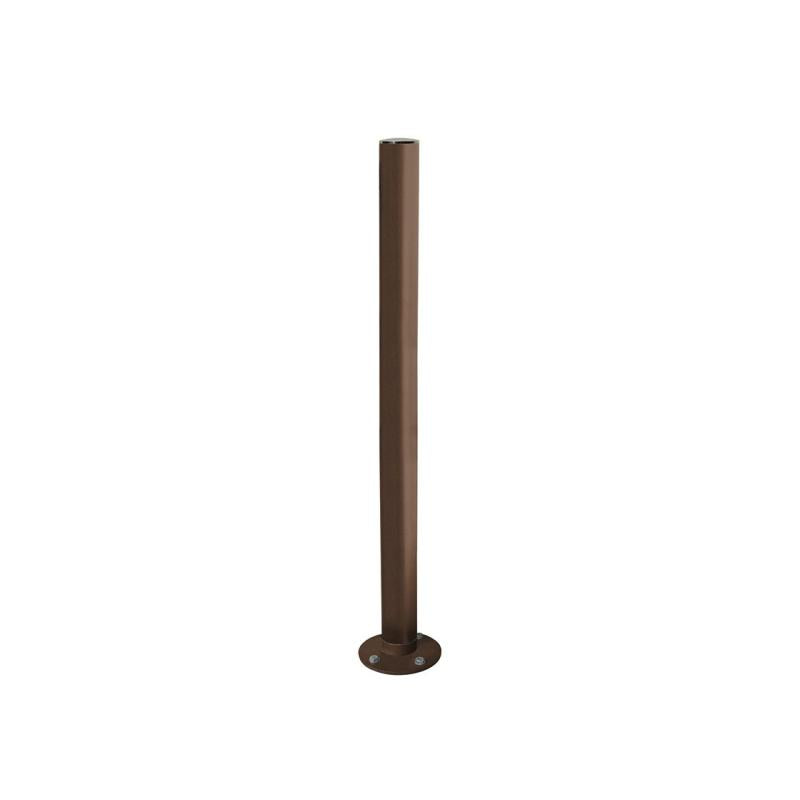 Stainless Steel Inclining Bollard in Brown