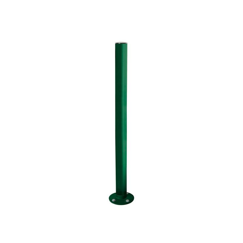 Stainless Steel Inclining Bollard in Green