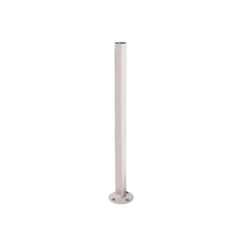 Stainless Steel Inclining Bollard in Light Grey