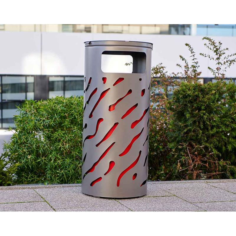 Venice Litter Bin (with Cover)