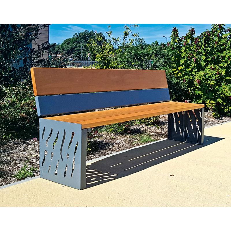 Venice Seat (Steel and Wood)