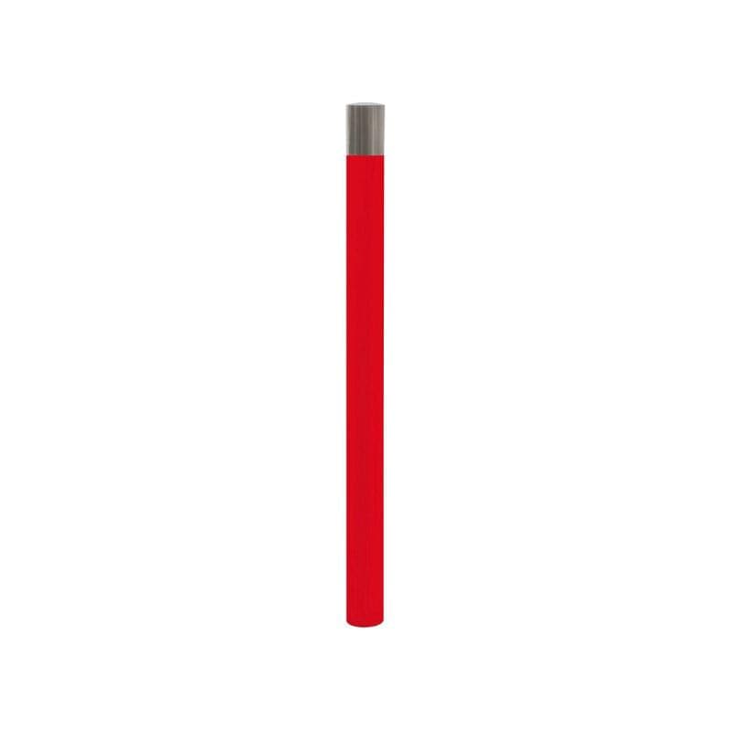 Cityscape Direct Province Brushed Steel 'High Visibility' Bollard Red (RAL 3020)