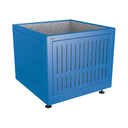 Cityscape Direct Silaos Planter (Steel) 1000 x 1000 x 800mm high / Blue (RAL 5010) / Galvanised steel