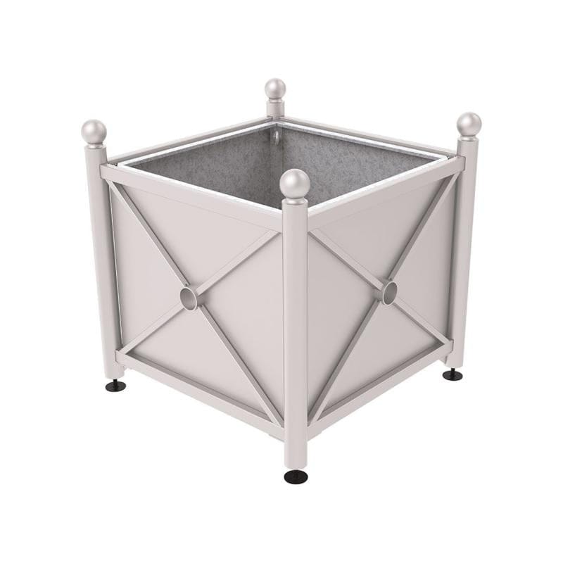 Cityscape Direct Province Sphere Planter (Steel) 1000 x 1000 x 900mm high / Light Grey (RAL 7044) / With inserts for use with lifting rings