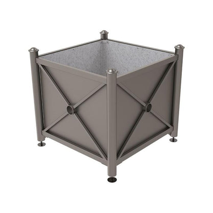 Cityscape Direct Province Agora Planter (Steel) 1000 x 1000 x 900mm high / Procity Grey / Galvanised steel