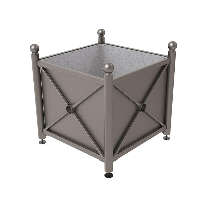 Cityscape Direct Province Sphere Planter (Steel) 1000 x 1000 x 900mm high / Procity Grey / Galvanised steel
