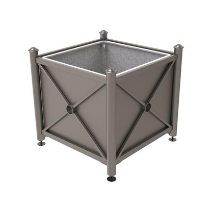 Cityscape Direct Province Agora Planter (Steel) 1000 x 1000 x 900mm high / Procity Grey / With inserts for use with lifting rings