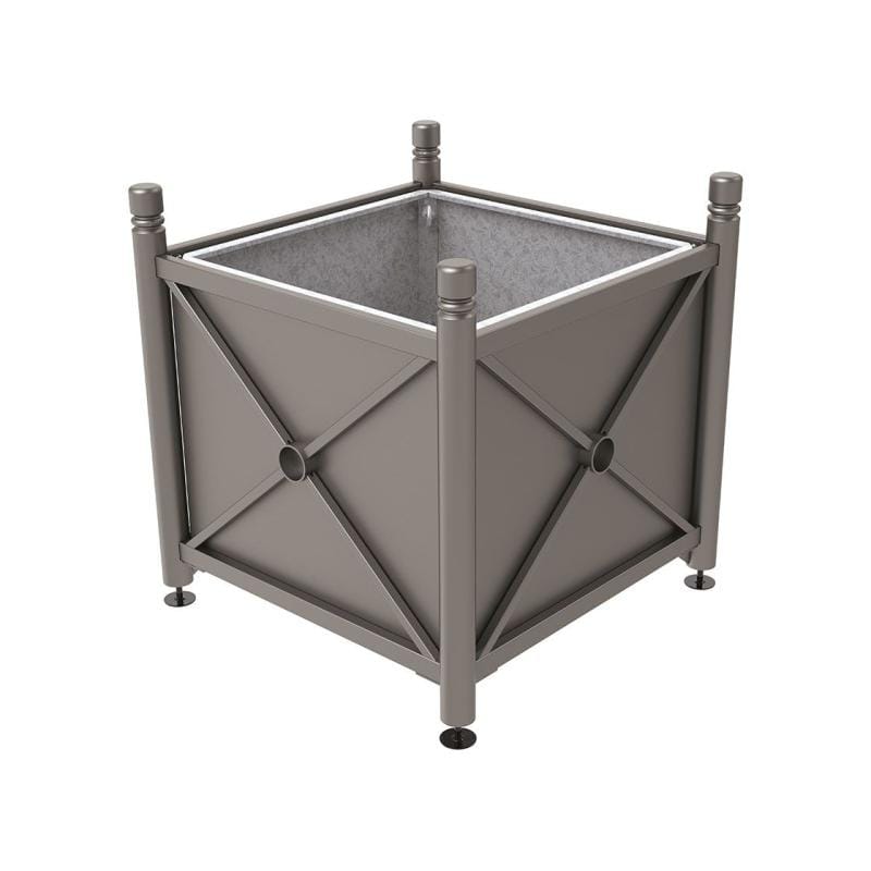 Cityscape Direct Province City Planter (Steel) 1000 x 1000 x 900mm high / Procity Grey / With inserts for use with lifting rings