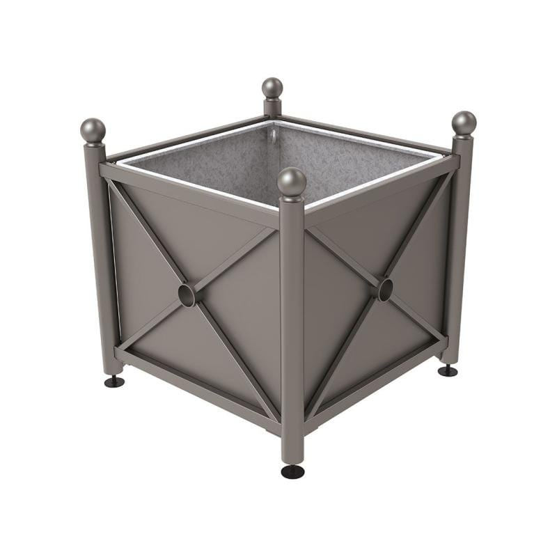 Cityscape Direct Province Sphere Planter (Steel) 1000 x 1000 x 900mm high / Procity Grey / With inserts for use with lifting rings