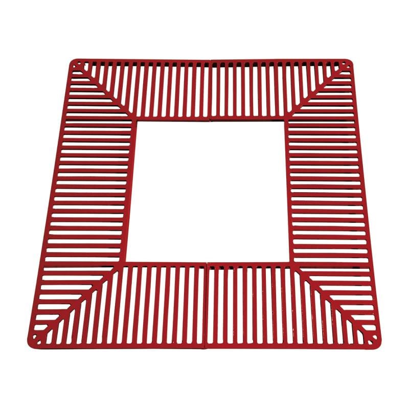 City Silaos Tree Grille 1000 x 1000mm / Burgundy (RAL 3004)