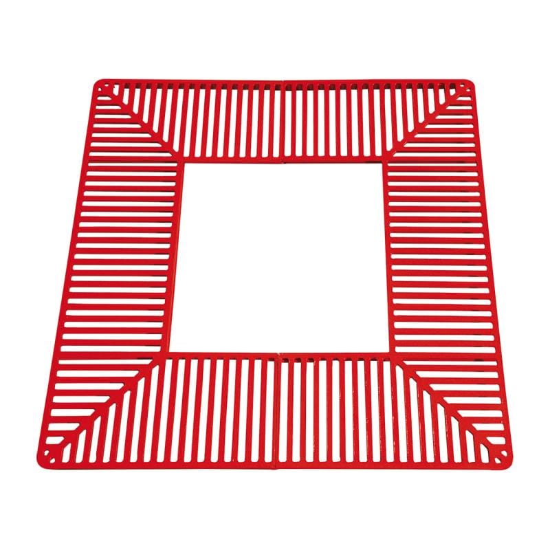 City Silaos Tree Grille 1000 x 1000mm / Red (RAL 3020)