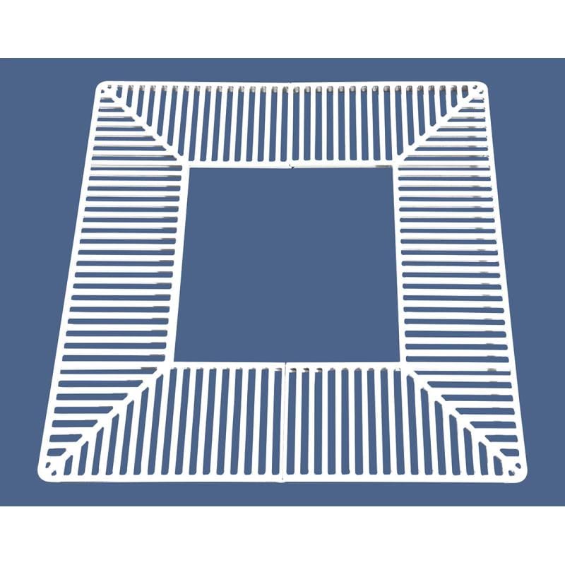 City Silaos Tree Grille 1000 x 1000mm / White (RAL 9010)