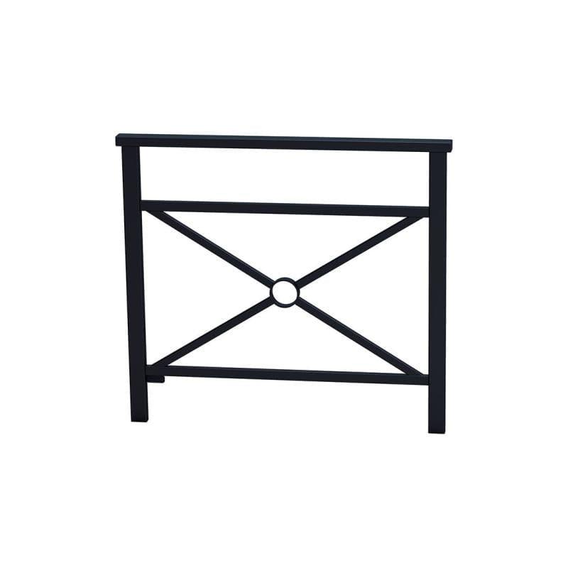 Cityscape Direct Venice Railing 1000mm / Cross / Black (RAL 9005)