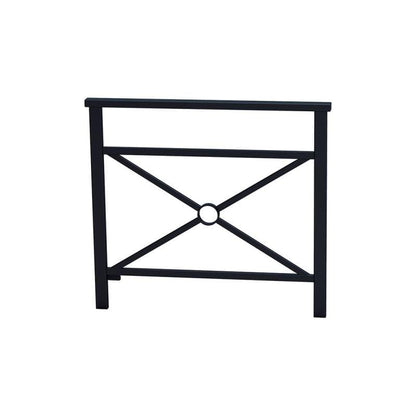 Cityscape Direct Venice Railing 1000mm / Cross / Black (RAL 9005)