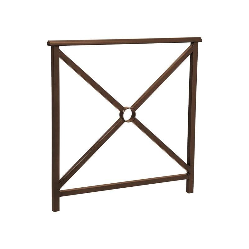 Cityscape Direct Lisbon Railing 1000mm / Cross / Brown (RAL 8017)