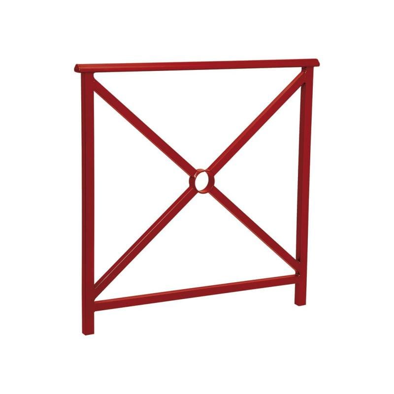 Cityscape Direct Lisbon Railing 1000mm / Cross / Burgundy (RAL 3004)