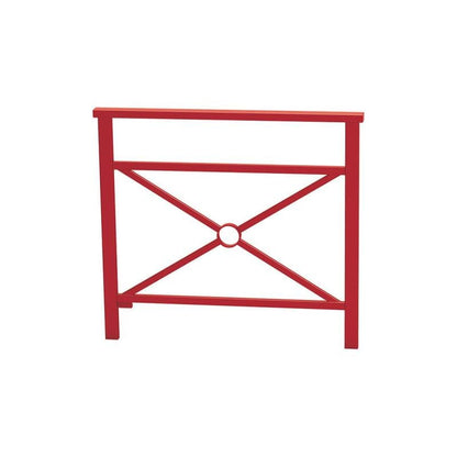 Cityscape Direct Venice Railing 1000mm / Cross / Burgundy (RAL 3004)